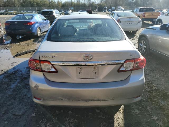 2T1BU4EE8BC746018 - 2011 TOYOTA COROLLA BASE SILVER photo 6