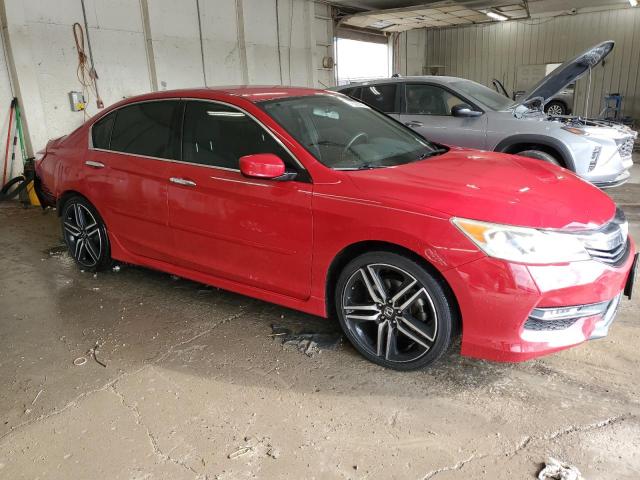 1HGCR2F51HA097251 - 2017 HONDA ACCORD SPORT Красный фото 4