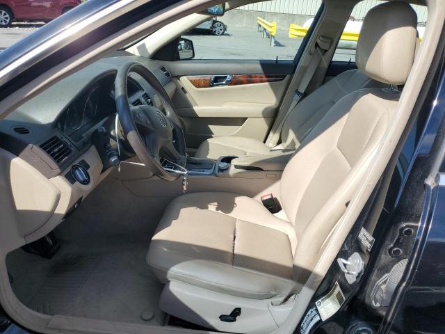 WDDGF8BB3AF470828 - 2010 MERCEDES-BENZ C 300 4MATIC BLACK photo 7