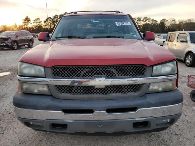 3GNEC12Z65G263196 - 2005 CHEVROLET AVALANCHE C1500 RED photo 5