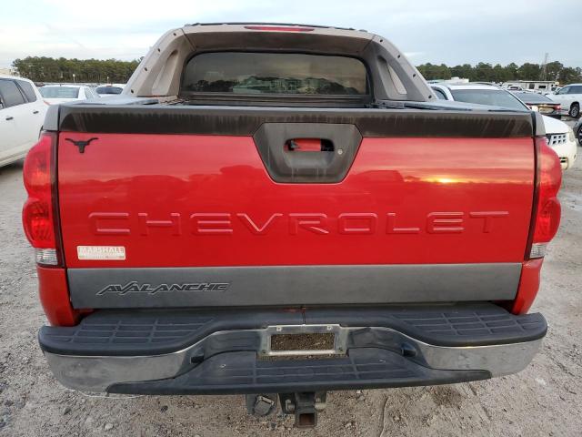 3GNEC12Z65G263196 - 2005 CHEVROLET AVALANCHE C1500 RED photo 6