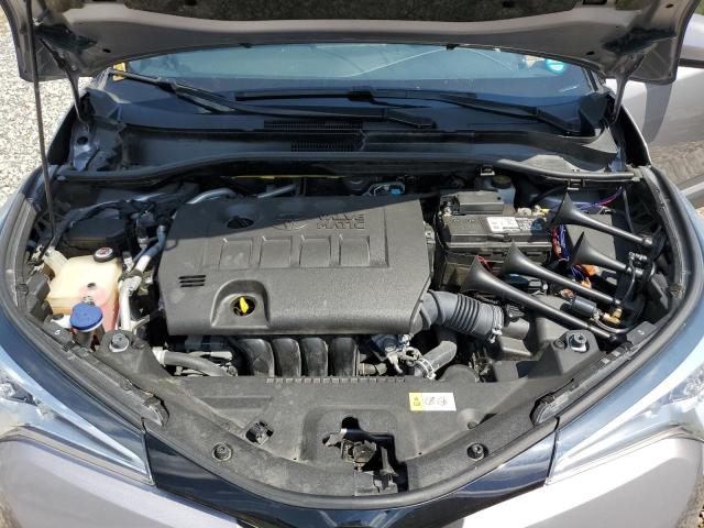 JTNKHMBX6J1008050 - 2018 TOYOTA C-HR XLE Արծաթագույն լուսանկար 11