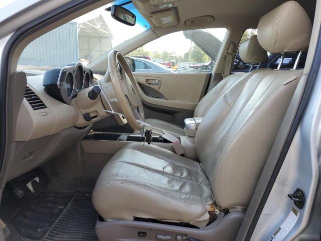 JN8AZ08T56W404432 - 2006 NISSAN MURANO SL SILVER photo 7