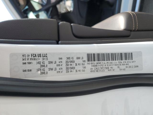 1C4RJFJT0FC173038 - 2015 JEEP GRAND CHEROKEE SUMMIT WHITE photo 14