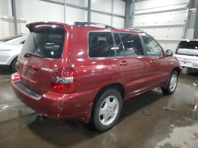 JTEEP21A040050547 - 2004 TOYOTA HIGHLANDER BURGUNDY photo 3