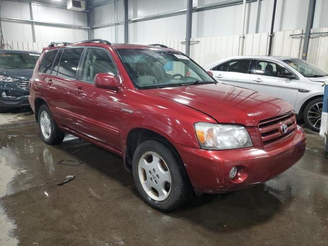 JTEEP21A040050547 - 2004 TOYOTA HIGHLANDER BURGUNDY photo 4