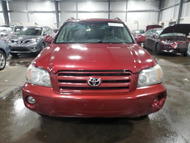 JTEEP21A040050547 - 2004 TOYOTA HIGHLANDER BURGUNDY photo 5