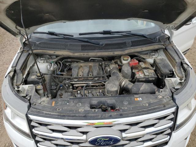 1FM5K8D87JGC15085 - 2018 FORD EXPLORER XLT Սպիտակ լուսանկար 12