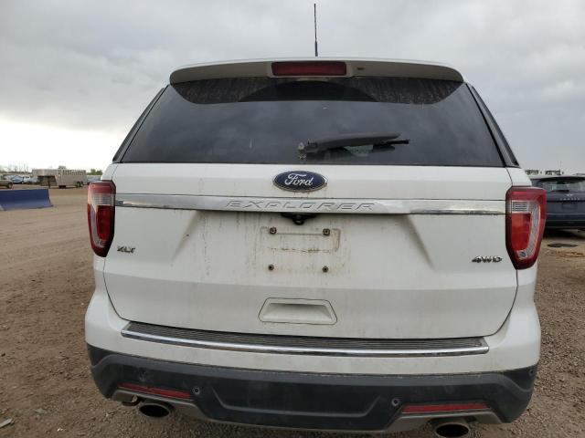 1FM5K8D87JGC15085 - 2018 FORD EXPLORER XLT Սպիտակ լուսանկար 6