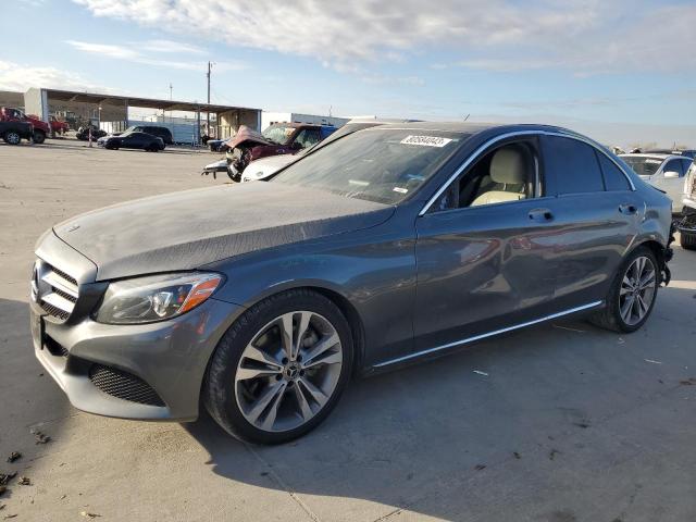 55SWF4JB2JU273149 - 2018 MERCEDES-BENZ C 300 GRAY photo 1