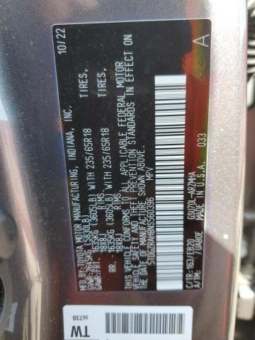 5TDGZRAH8NS560396 - 2022 TOYOTA HIGHLANDER XLE Szary zdjęcie 14