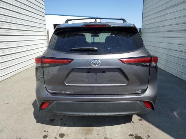5TDGZRAH8NS560396 - 2022 TOYOTA HIGHLANDER XLE Szary zdjęcie 6