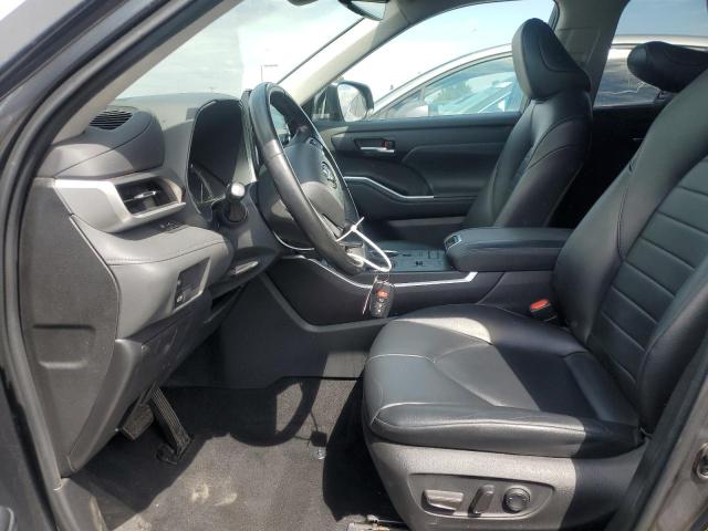 5TDGZRAH8NS560396 - 2022 TOYOTA HIGHLANDER XLE Szary zdjęcie 7