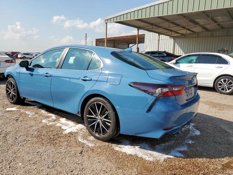 4T1T11AK6RU207686 - 2024 TOYOTA CAMRY SE NIGHT SHADE BLUE photo 2