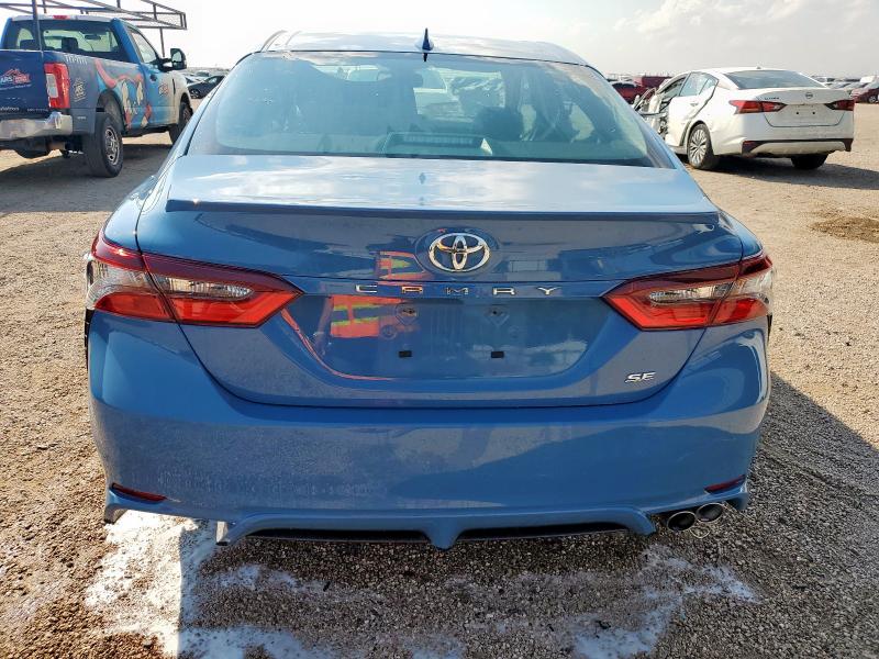 4T1T11AK6RU207686 - 2024 TOYOTA CAMRY SE NIGHT SHADE BLUE photo 6