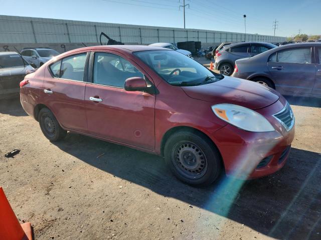 3N1CN7AP6DL880085 - 2013 NISSAN VERSA S RED photo 4