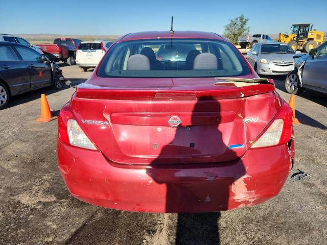 3N1CN7AP6DL880085 - 2013 NISSAN VERSA S RED photo 6