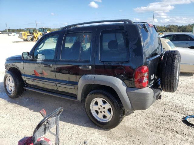 1J4GL48K37W538289 - 2007 JEEP LIBERTY SPORT BLACK photo 2