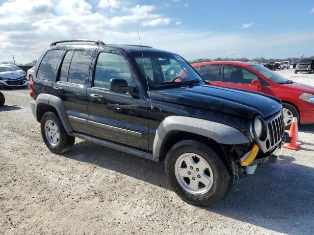 1J4GL48K37W538289 - 2007 JEEP LIBERTY SPORT BLACK photo 4