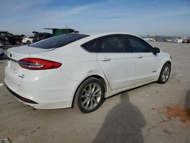 3FA6P0LU7HR230429 - 2017 FORD FUSION SE HYBRID WHITE photo 3