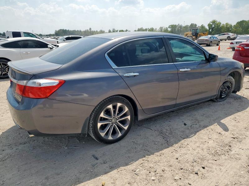 1HGCR2F56EA108661 - 2014 HONDA ACCORD SPORT GRAY photo 3