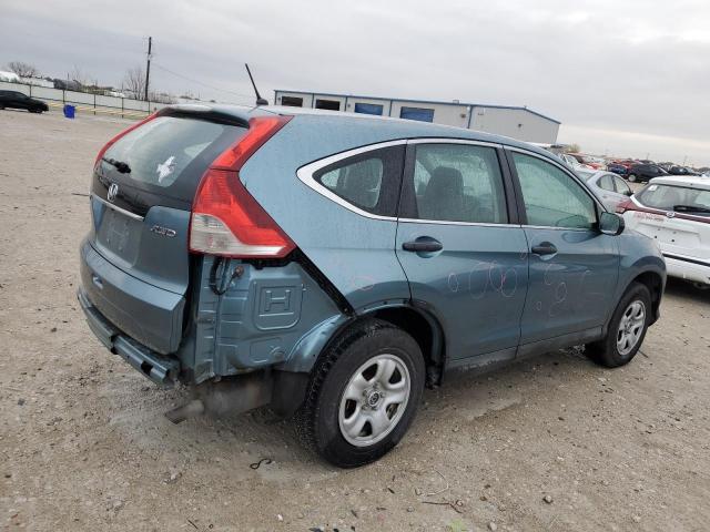 2HKRM4H38DH694754 - 2013 HONDA CR-V LX BLUE photo 3