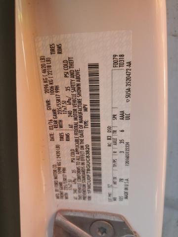 1FMCU0F78GUC83820 - 2016 FORD ESCAPE S WHITE photo 12