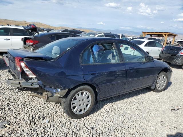 2HGES165X4H624786 - 2004 HONDA CIVIC LX BLUE photo 3