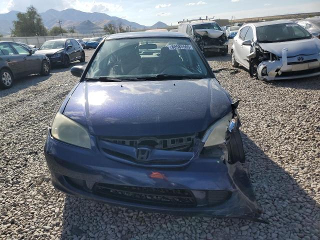 2HGES165X4H624786 - 2004 HONDA CIVIC LX BLUE photo 5
