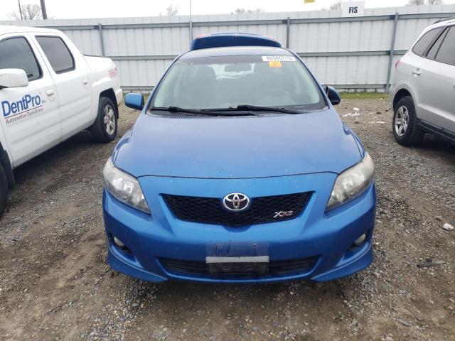 1NXBE4EE3AZ305195 - 2010 TOYOTA COROLLA XRS BLUE photo 5