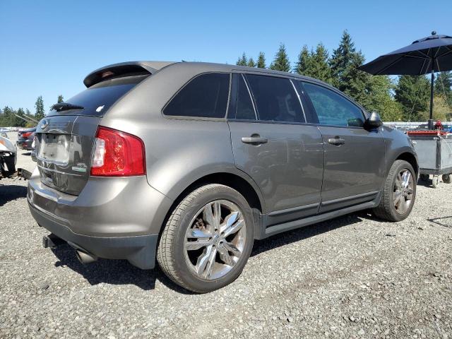 2FMDK3J98DBB89409 - 2013 FORD EDGE SEL GRAY photo 3