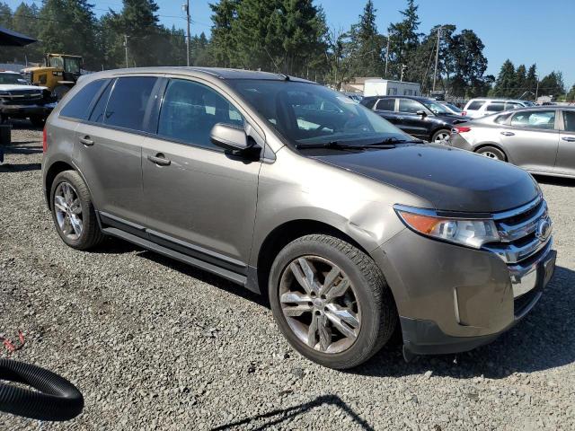 2FMDK3J98DBB89409 - 2013 FORD EDGE SEL GRAY photo 4