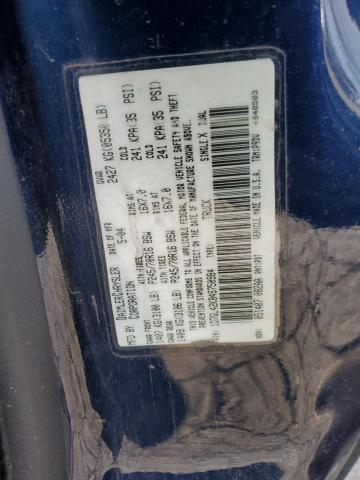 1D7GL42K84S750984 - 2004 DODGE DAKOTA SLT BLUE photo 12