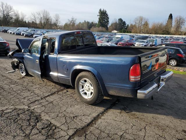 1D7GL42K84S750984 - 2004 DODGE DAKOTA SLT BLUE photo 2