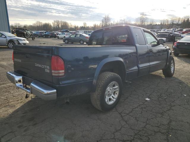 1D7GL42K84S750984 - 2004 DODGE DAKOTA SLT BLUE photo 3