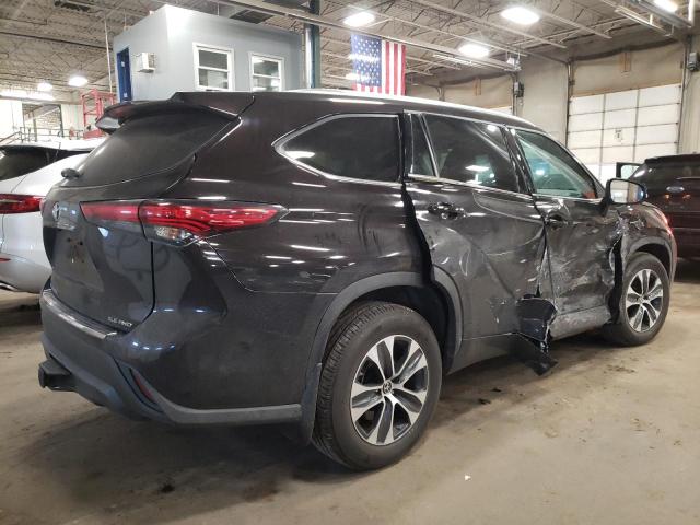 5TDHZRBH2MS075348 - 2021 TOYOTA HIGHLANDER XLE BLACK photo 3