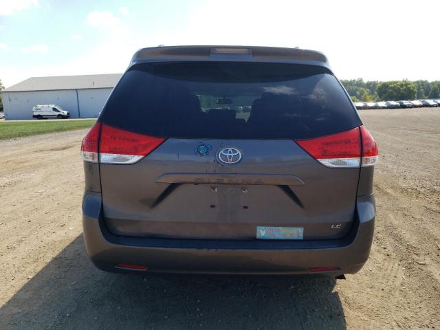 5TDKK3DCXBS096180 - 2011 TOYOTA SIENNA LE GRAY photo 6