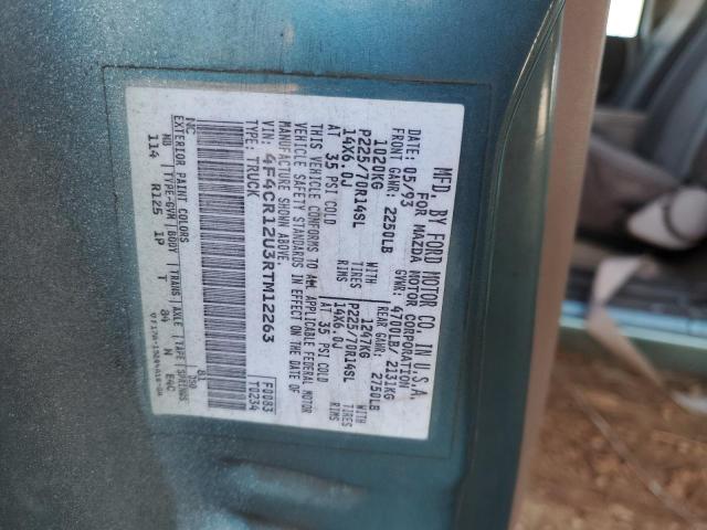 4F4CR12U3RTM12263 - 1994 MAZDA B3000 TURQUOISE photo 13