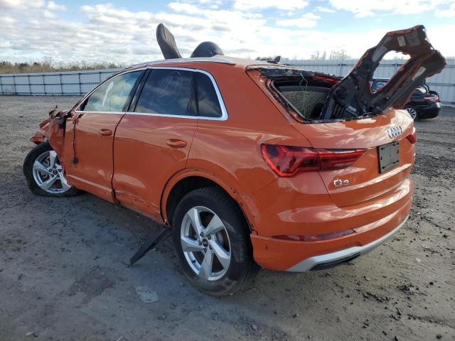 WA1AUCF38M1131649 - 2021 AUDI Q3 PREMIUM 40 ORANGE photo 2