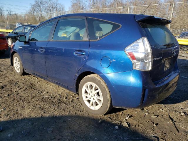 JTDZN3EU4C3179328 - 2012 TOYOTA PRIUS V BLUE photo 2