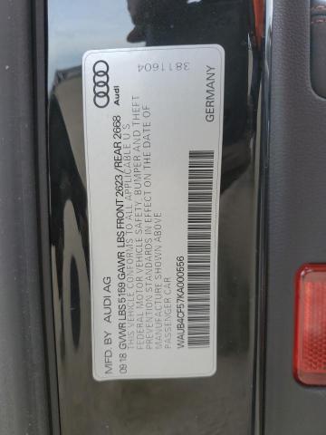 WAUB4CF57KA000556 - 2019 AUDI S5 PREMIUM PLUS შავი ფოტო 12
