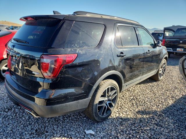 1FM5K8GT5HGA87438 - 2017 FORD EXPLORER SPORT Սև լուսանկար 3