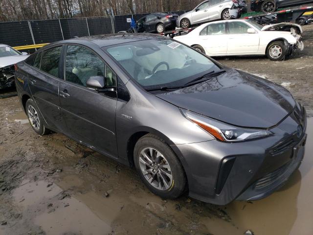 JTDKARFU2L3103640 - 2020 TOYOTA PRIUS L GRAY photo 4