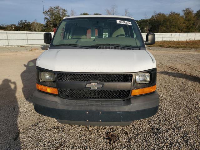 1GCSGAFX7D1123793 - 2013 CHEVROLET E150 CARGO WHITE photo 5