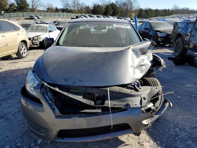 3N1AB7AP1FL662543 - 2015 NISSAN SENTRA S GRAY photo 5