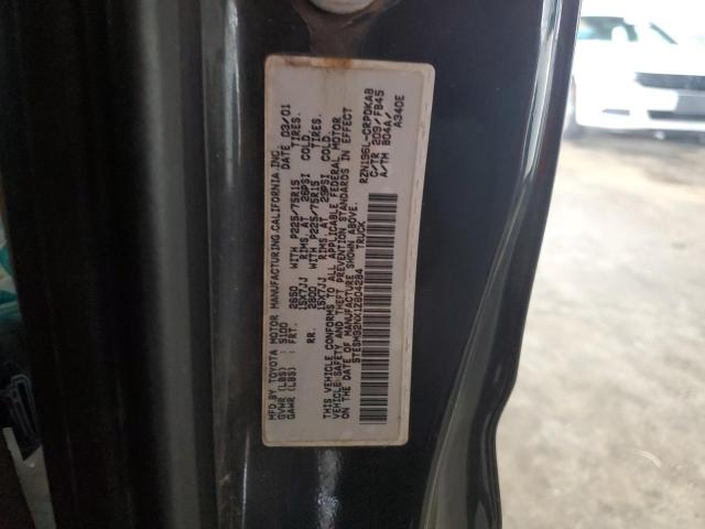 5TESM92NX1Z804284 - 2001 TOYOTA TACOMA XTRACAB PRERUNNER გრაფიტი ფოტო 12