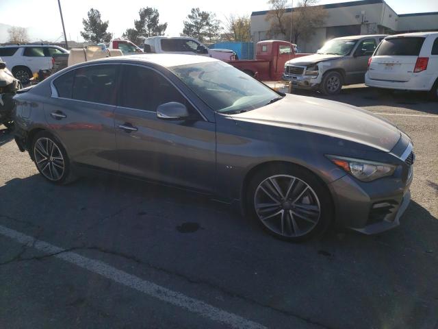 JN1BV7AP3FM350077 - 2015 INFINITI Q50 BASE GRAY photo 4