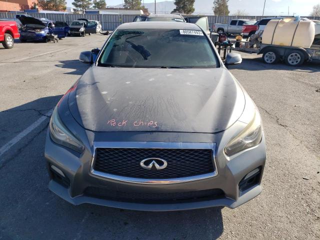 JN1BV7AP3FM350077 - 2015 INFINITI Q50 BASE GRAY photo 5