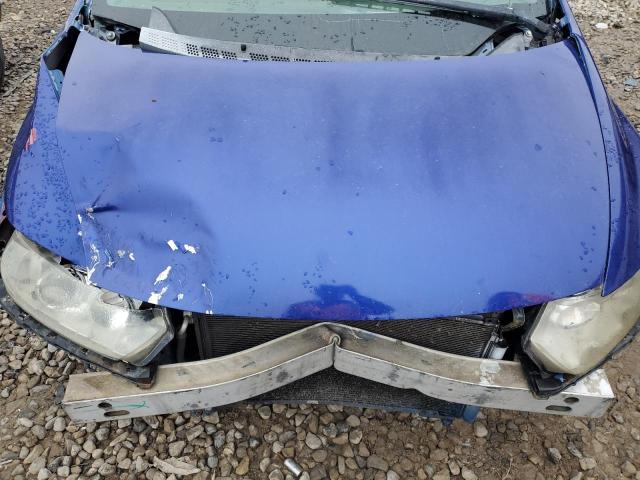 2HGFG12889H522447 - 2009 HONDA CIVIC EX BLUE photo 11