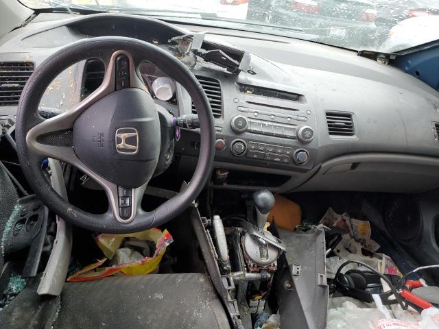 2HGFG12889H522447 - 2009 HONDA CIVIC EX BLUE photo 8